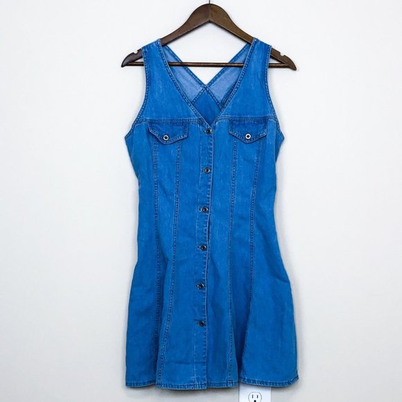 VINTAGE DENIM DRESS - Picture 2 of 7